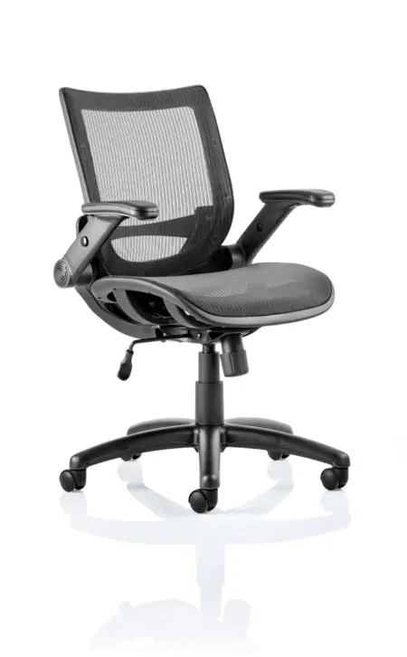 Fuller Medium Mesh Back Task Operator Office Chair with Folding Arms