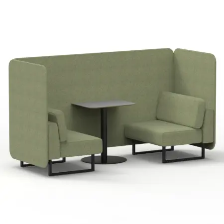 Brixworth Bench Booth With Grey Table In Single Tone
